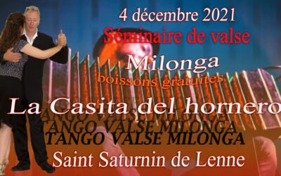 Stage et milonga 04 décembre 2021