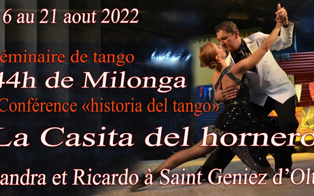 L’été du tango du 16 au 21 aout 2022