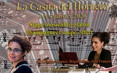 3 et 4 janvier 2026 stage gratuit champagne offert